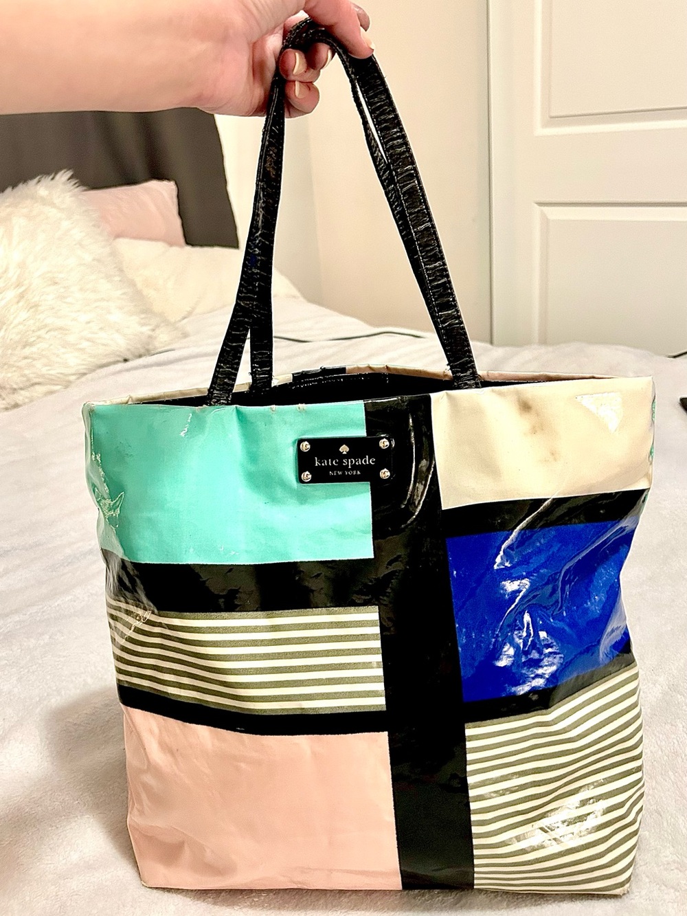 Kate Spade "Daycation" Coated Canvas Tote Purse